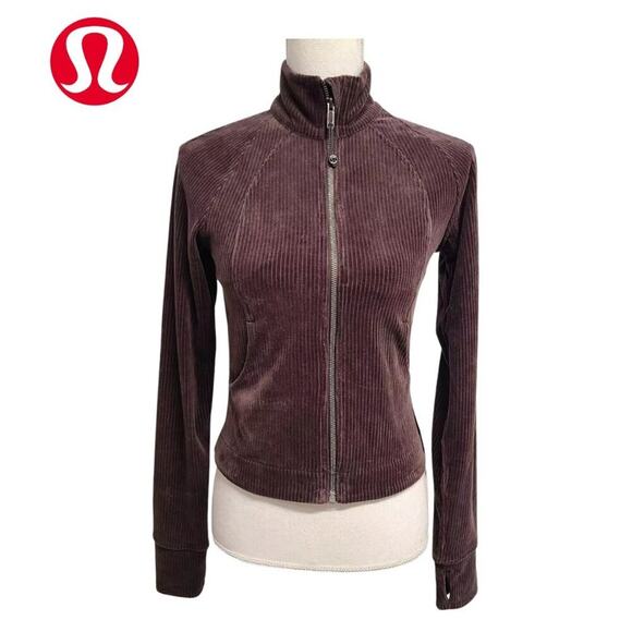 Lululemon Scuba Track Jacket (Velvet Cord) NWT | Size 4 - Picture 1 of 12